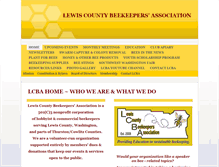 Tablet Screenshot of lewiscountybeekeepers.org